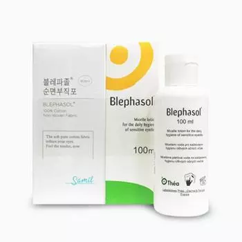 Samil Pharmaceutical Blefazole 100 мл марля 80 листов 2 комплекта средство для очищения век