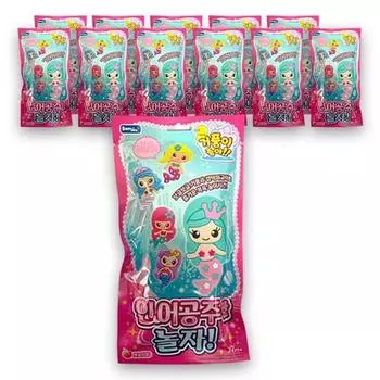 Samjin Мне нравится пена, давай поиграем с русалкой, игрушка для ванны 12p, Корейские игрушки для ванны