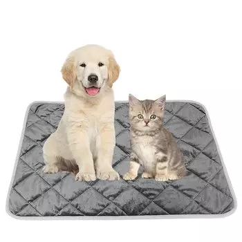 Samkos Dog Cat Pet Grey Thermal Pet Hot Physical Heat Cold For Small and Medium Cats and Dogs Mat, Mat, Mat, Warm, Self-Heating Blanket, Mat,