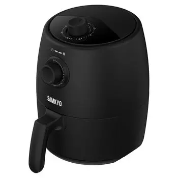 SAMKYO Air Air для фритюрницы PSE Living Air Руководство по эксплуатации на японском языке Электронный рецепт Электрическая не здоровая фритюрница F20 Black Fryer, фритюрница, 2 л, компактная,