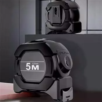 Самоблокирующаяся флуоресцентная стальная рулетка, высокоточная лазерная струйная кодовая линейка, измерительный инструмент, 5-метровая расширенная линейка