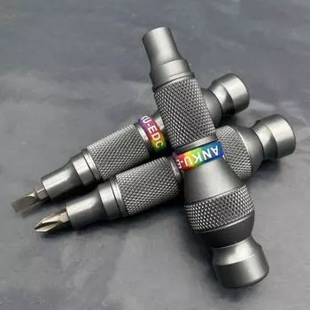 Самоблокирующаяся отвертка 6,35 мм. Полностью алюминиевая отвертка. Интерфейс рукоятки. Быстросъемное крепление с сильным магнитом. single handle