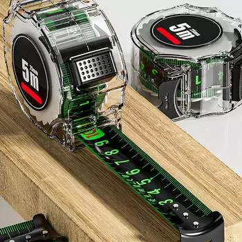 Самоблокирующаяся рулетка из флуоресцентной стали, высокоточная лазерная струйная кодовая линейка, измерительный инструмент, расширенная линейка 3m x 19mm