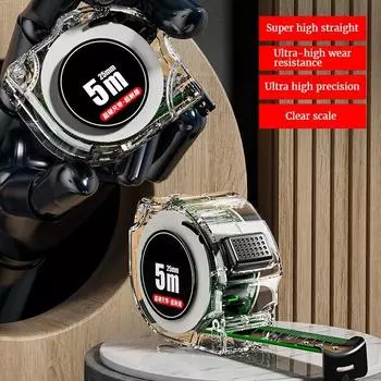 Самоблокирующаяся стальная рулетка Выдвижная высокоточная измерительная лента Лазерная струйная линейка для кодовой коробки Измерительный инструмент Измерительная линейка 3m19mm