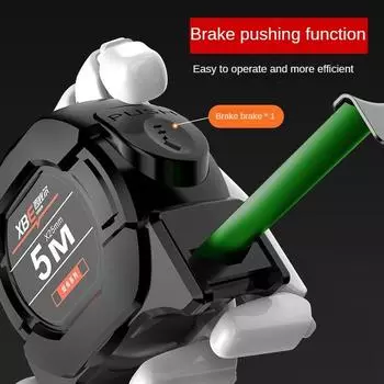 Самоблокирующаяся высокоточная стальная рулетка. Извлекаемая утолщенная износостойкая измерительная лента 10 м. Метрические измерительные инструменты.