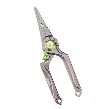 Самоблокирующиеся рыболовные плоскогубцы, резак для плетеной лески, инструмент для извлечения приманки с защитой от потери веревки золотой