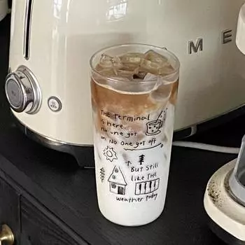 Самодельная ретро термокружка с английским алфавитом, портативная, большой емкости, простая термокружка из нержавеющей стали 304 Look at the picture