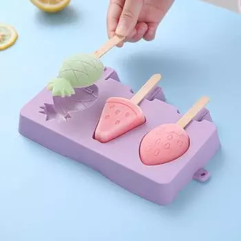 Самодельная силиконовая форма для мороженого, приспособление для приготовления эскимо, детский десерт, морозильник, соковыжималка на 50 палочек
