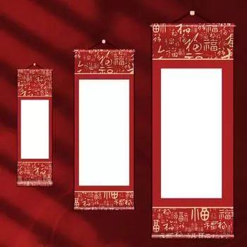 Самодельные подарки Пустой Подвесной Пустой Свиток Каллиграфия Картины Монтаж Свитка Художник S-6