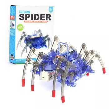 Самодельный электрический робот-паук DIY Kit для детей - обучающая игрушка English packaging (165g)