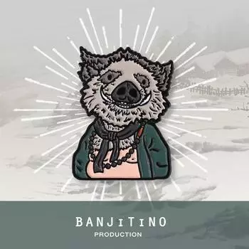 Самодельный черный миф Укун периферийный восемь колец значок-пин брошь кулон магнит на холодильник подарок