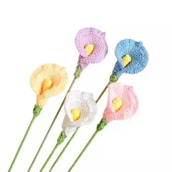 Подарок на День Учителя Подсолнух Вязаный Цветок Вязаный Цветок Ручной Работы Букет Домашний 53