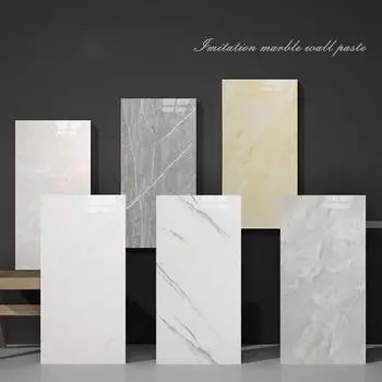 Самоклеящаяся 3D имитация плитки для оклеивания стен обоями для украшения стен туалета кухни водонепроницаемые мраморные наклейки 6pcs