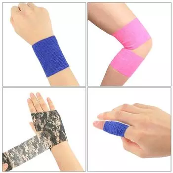 Самоклеящаяся эластичная повязка для первой помощи, медицинская помощь, марлевая лента, нетканая