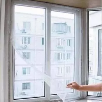 Самоклеящаяся антимоскитная сетка Самодельные антимоскитные сетки для окон Противомоскитные сетки для окон белый