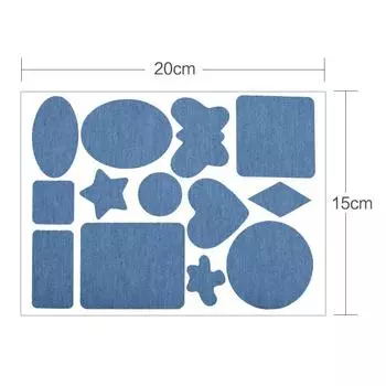 Самоклеящаяся черная/синяя заплата для пуховика, брюк, тканевая ремонтная моющаяся заплата