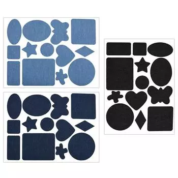 Самоклеящаяся черная/синяя заплата для пуховика, брюк, тканевая ремонтная моющаяся заплата синий