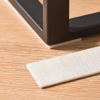 Самоклеящаяся фетровая защитная накладка на ножки стула, шапки, защитная крышка для пола, бесшумная мебель, ножки стола, противоскользящий коврик белый