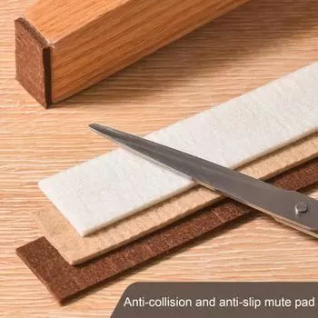 Самоклеящаяся фетровая защитная накладка на ножки стула, шапки, защитная крышка для пола, бесшумная мебель, ножки стола, противоскользящий коврик белый