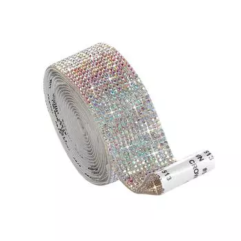 Самоклеящаяся хрустальная лента со стразами и бриллиантами своими руками 1.4cm 1.8cm 2.7cm