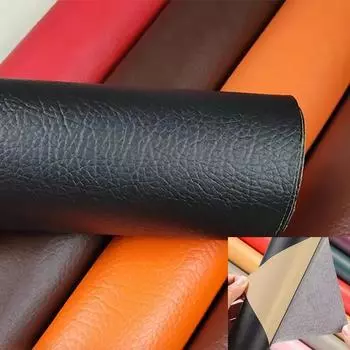 Самоклеящаяся искусственная кожа для дивана, мебели, сделай сам, ремонтная заплатка для салона автомобиля, наклейка на мотоцикл, кожаная нашивка из ткани 20*28cm чёрный