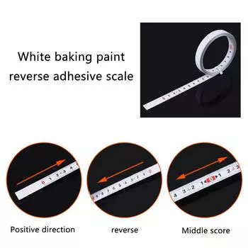 Самоклеящаяся измерительная лента Precisions, линейка, стальная измерительная лента, наклейка, универсальный инструмент для деревообработки и поделок 1M
