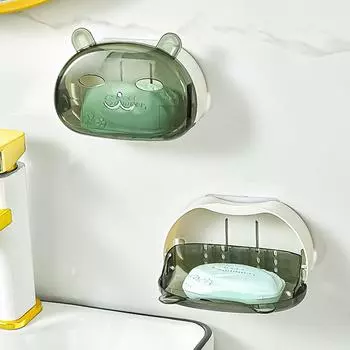 самоклеящаяся мыльница, кухонные инструменты, органайзер для ванной комнаты, аксессуары для полок, мыльница, держатель на присоске, коробка для хранения, корзина, подставка для мыльницы зелёный