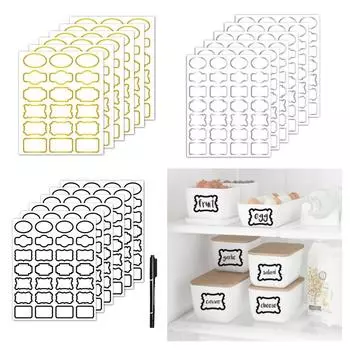 Самоклеящаяся наклейка на банку для приправ из ПВХ, прозрачная съемная наклейка с рукописной надписью, водостойкая маслостойкая наклейка на бутылку для специй