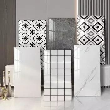 Самоклеящаяся наклейка на плитку, украшение на стену, туалет, водонепроницаемая и анти-реальная мраморная алюминиево-пластиковая панель на стену 10pcs