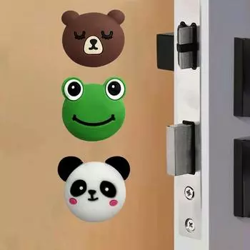 Самоклеящаяся наклейка на стену, наклейка на холодильник, дверной стопор, бампер для дверной ручки pink-Frog