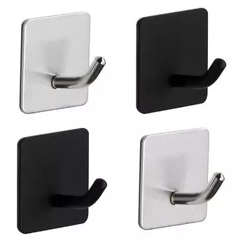 Самоклеящаяся настенная вешалка для одежды, держатель для ключей, крючки для полотенец, вешалка для одежды из нержавеющей стали для спальни, аксессуары для кухни и ванной комнаты