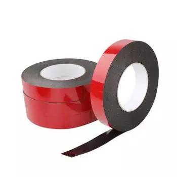 Самоклеящаяся пенопластовая автомобильная отделка кузова, двухсторонняя лента, наклейки, автоаксессуары 6mm x 10m x 1mm чёрный/красный