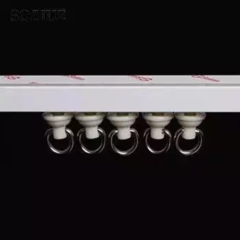 Самоклеящаяся перфорация двойного назначения, карниз для штор, нано бесшумный карниз для штор, балкон, эркер, дверь, клей для установки штор 0.5m