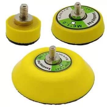 Самоклеящаяся присоска с хвостовиком 1/2/3 дюйма, 6 мм, наждачная бумага, полировальный шлифовальный диск