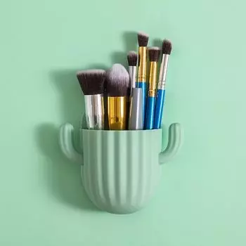 Самоклеящаяся расческа, щетка, бритва, ручка, контейнер для хранения, ведро, держатель зубной щетки, стойка для хранения темно-зеленого