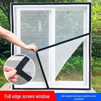 Самоклеящаяся сетка-сетка на липучке для окон и дверей 30x60