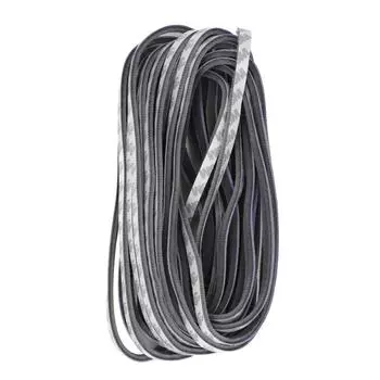 Самоклеящаяся уплотнительная лента Уплотнитель для окон и дверей Звукоизоляция Ветрозащита Пылезащита Серая 9x9мм