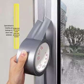 Самоклеящаяся ветрозащитная и водонепроницаемая оконная уплотнительная лента для защиты от протечек и холода. 5M белый