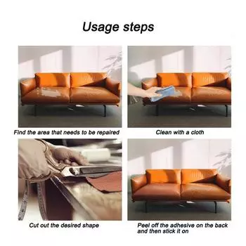 Самоклеящаяся заплатка для ремонта кожаного дивана, заплатка для салона автомобиля, кожаная заплатка из ткани темно-коричневого