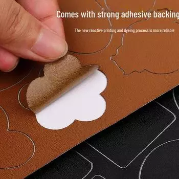 Самоклеящаяся заплатка из натуральной кожи для ремонта дивана, кресла и автомобильного сиденья
