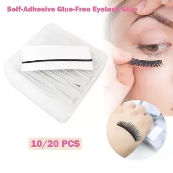 Самоклеящаяся желейная полоска. Самоклеящиеся самоклеящиеся накладные ресницы без клея. Термочувствительная полоска. 10pcs