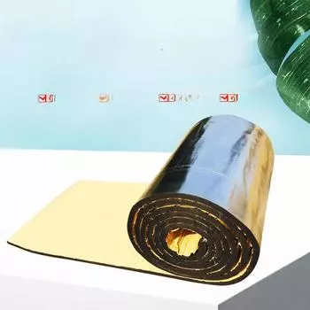 Самоклеящаяся звукоизоляционная лента с утолщенным композитным стекловолокном и алюминиевой фольгой 10mm