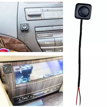 Самоклеящиеся автомобильные кнопки 12 В, маленькая кнопка, автомобильная кнопка включения/выключения, кнопка мгновенного действия, черная