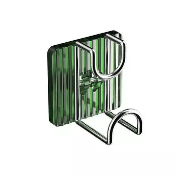 Самоклеящиеся крючки Настенные держатели для хранения умывальников Держатель для хранения раковин в ванной комнате Экономия места Нержавеющие крючки зелёный