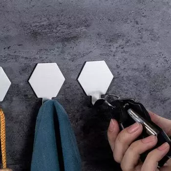 Самоклеящиеся крючки, прочные настенные крючки из нержавеющей стали, водонепроницаемые липкие крючки, вешалки для полотенец, ключей, сумок для пальто