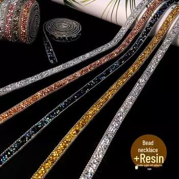 Самоклеящиеся наклейки из смолы со стразами для самостоятельного изготовления ювелирных изделий 90cm/roll