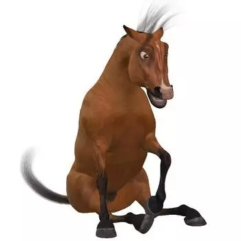 Самоклеящиеся настенные наклейки с забавной лошадью, съемные настенные наклейки с мультяшными животными для детской комнаты, декор для ванной комнаты, крышки унитаза Funny Horse разноцветный