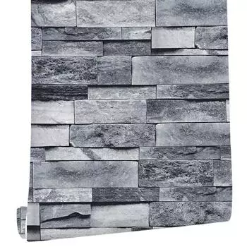 Самоклеящиеся обои 3D имитация кирпича, утолщенные бумажные наклейки на стену для украшения
