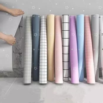 Самоклеящиеся обои для спальни, гостиной, водонепроницаемые, влагостойкие, ПВХ, настенные наклейки, сделай сам, настенный декор, домашний декор 60cm*10m