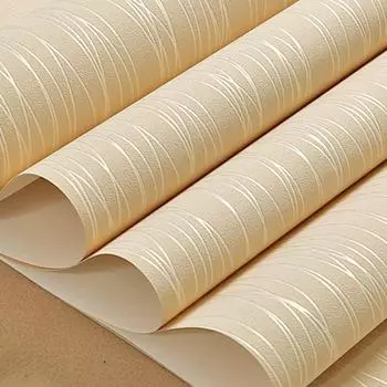 Самоклеящиеся обои с 3D-полосками для спальни и гостиной Neon-588602 бежевый